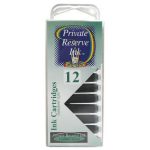 12 Pack - Private Reserve Ink, Universal Fountain Pen Ink Cartridges Clear Case, Cadillac Green - Image 2