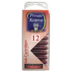 12 Pack Universal Fountain Pen Cartridges - Dakota Red - Image 2
