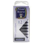 12 Pack - Private Reserve Ink, Universal Fountain Pen Ink Cartridges Clear Case, Purple Haze - Image 2