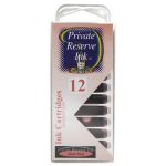 12 Pack - Private Reserve Ink, Universal Fountain Pen Ink Cartridges Clear Case, Shell Pink - Image 2