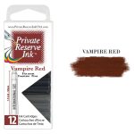 12 Pack - Private Reserve Ink, Universal Fountain Pen Ink Cartridges Clear Case, Vampire Red - Image 4