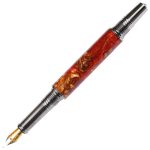 Art Deco Fountain Pen - Copper Pine Cone - Image 2