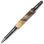 Art Deco Fountain Pen - Buckeye Burl - Image 2