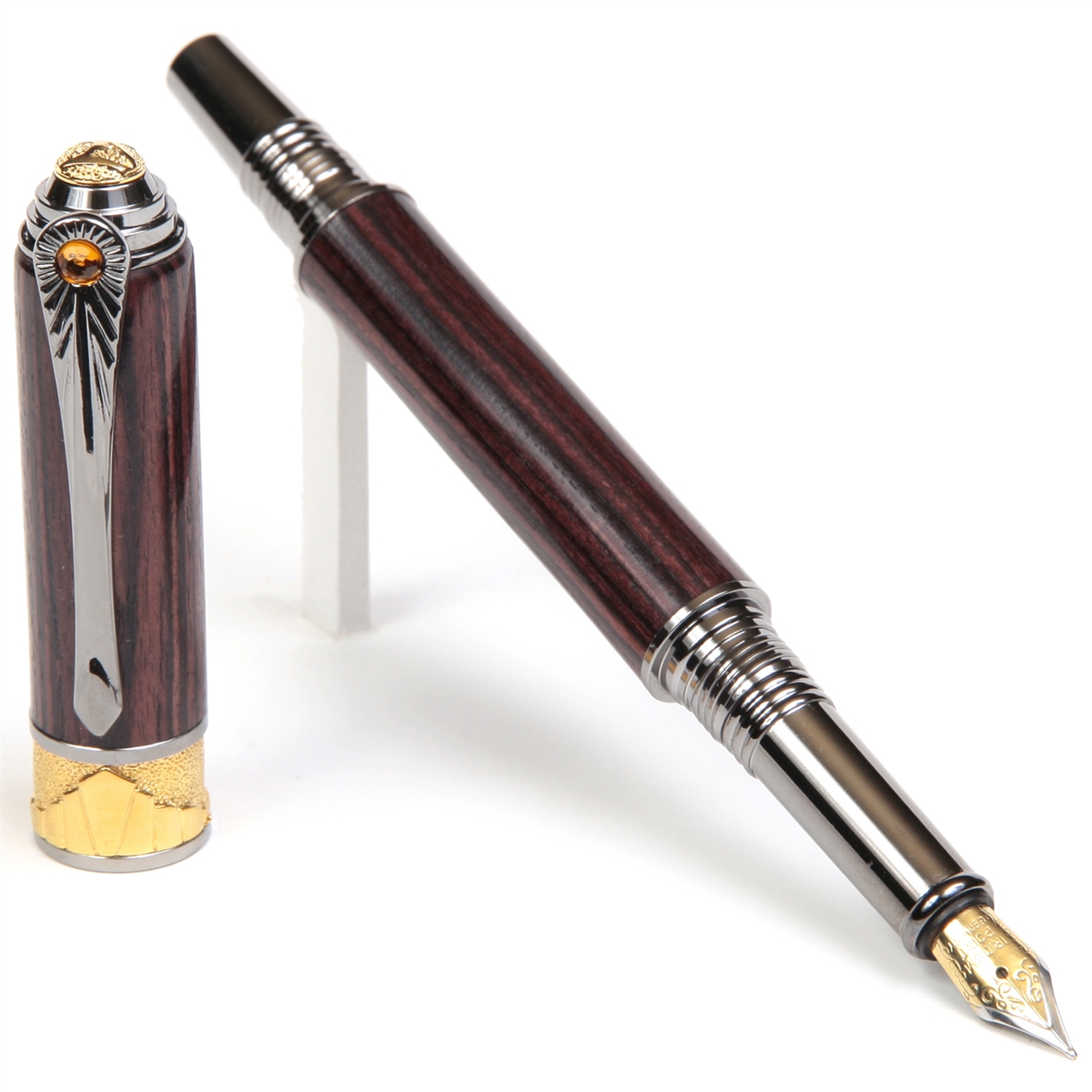 AF6W38-2T.jpg Art Deco Fountain Pen - Kingwood - Image 1