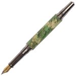 Art Deco Fountain Pen - Green Maple Burl - Image 2