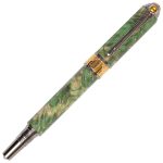 Art Deco Fountain Pen - Green Maple Burl - Image 3