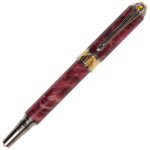 Art Deco Fountain Pen - Red Maple Burl - Image 3
