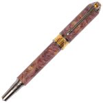 Art Deco Fountain Pen - Purple Maple Burl - Image 3