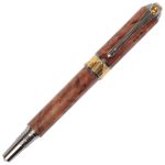 Art Deco Fountain Pen - Thuya Burl - Image 3