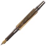 Art Deco Fountain Pen - Spalted Hackberry - Image 2