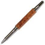 Art Deco Rollerball Pen - Afzilia Snakeskin - Image 3
