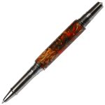 Art Deco Rollerball Pen - Copper and Green Pine Cone - Image 2
