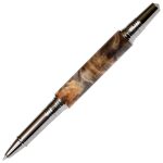 Art Deco Rollerball Pen - Gray and Black Maple Burl - Image 3