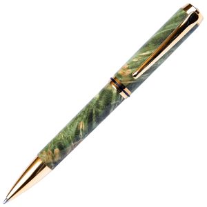 Baron Ball Point Pen - Green Box Elder