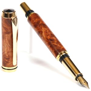 Baron Fountain Pen - Amboyna Burl