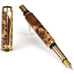 Baron Fountain Pen - Brown Box Elder