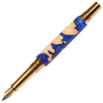 Baron Fountain Pen - Midnight Raven Burl End Cap - Image 2