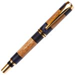 Baron Fountain Pen - White Oak with Blue Inlay - Image 3