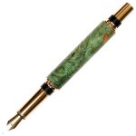 Baron Fountain Pen - Green Maple Burl - Image 2