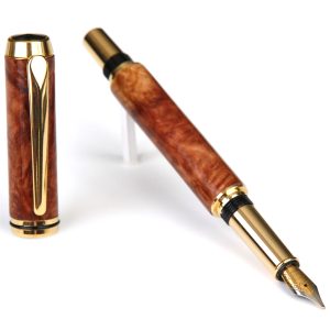 Baron Fountain Pen - Redwood Lace Burl