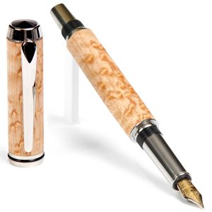 Baron Fountain Pen - Birds Eye Maple