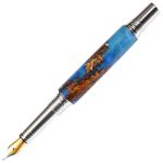 Baron Fountain Pen - Turquoise Metallic Pine Cone - Image 2