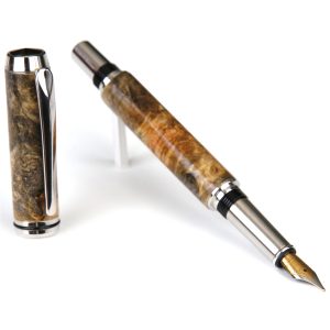 Baron Fountain Pen - Pommele Bubinga