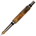 Baron Fountain Pen - Pommele Bubinga - Image 2
