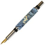 Baron Fountain Pen - Blue Maple Burl - Image 2