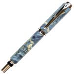Baron Fountain Pen - Blue Maple Burl - Image 3