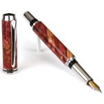 Baron Fountain Pen - Red Maple Burl