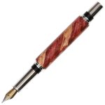 Baron Fountain Pen - Red Maple Burl - Image 2