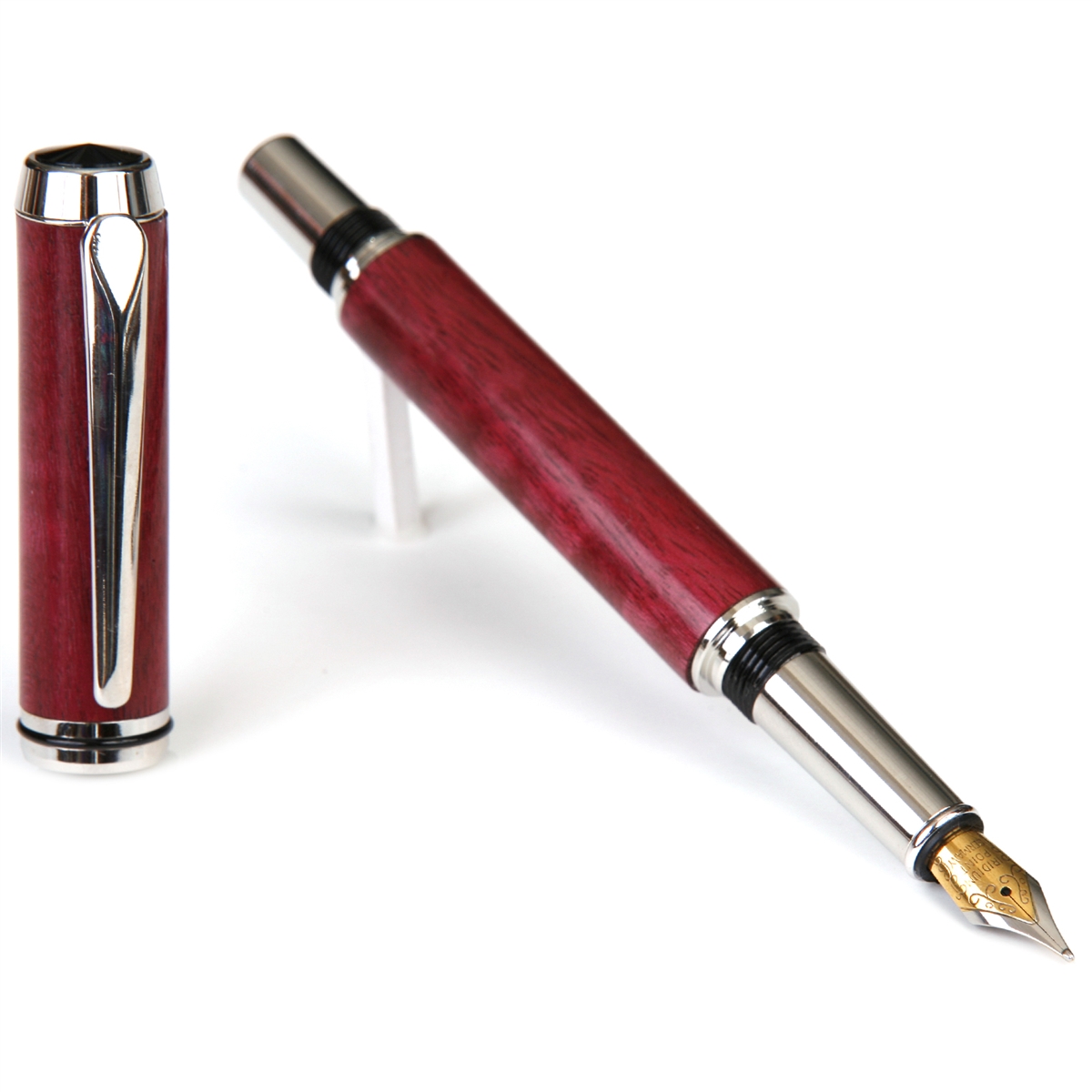 BF5W55-2T.jpg Baron Fountain Pen - Purpleheart - Image 1