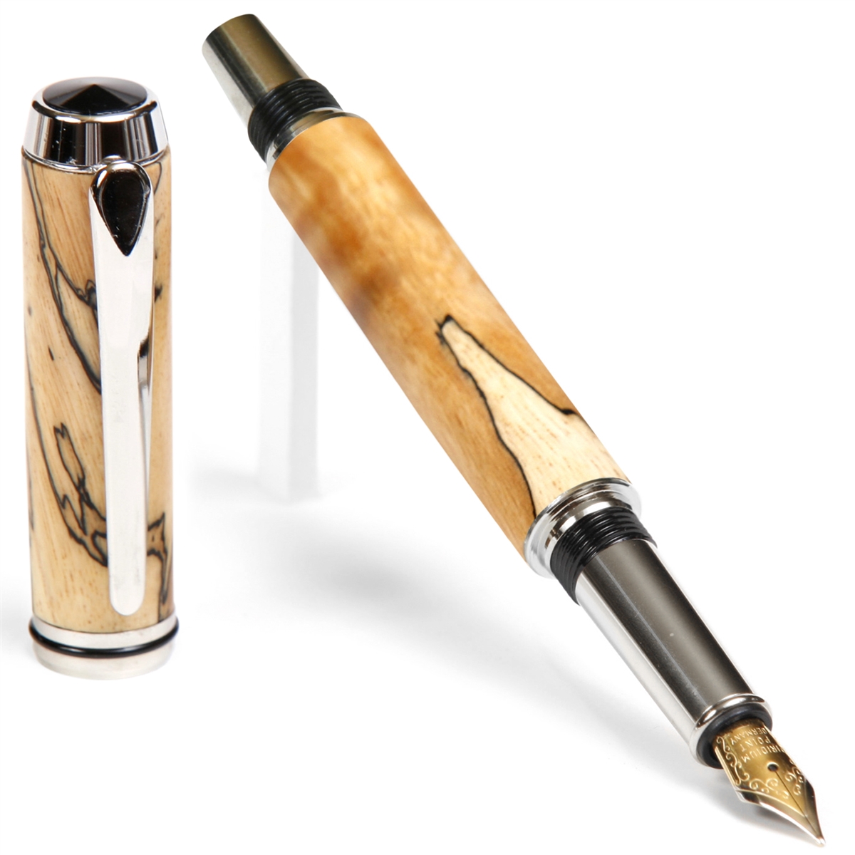 BF5W62-2T.jpg Baron Fountain Pen - Tamarind Spalted - Image 1