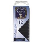 12 Pack Universal Fountain Pen Cartridges - Tropical Blue - Image 2