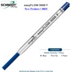 Imprinted Schmidt easyFLOW9000 Ballpoint Refill- Blue Ink, Fine Tip 0.8mm