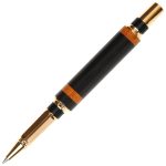 Baron Rollerball Pen - Ebony with Pernambuco Inlays - Image 2