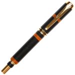 Baron Rollerball Pen - Ebony with Pernambuco Inlays - Image 3