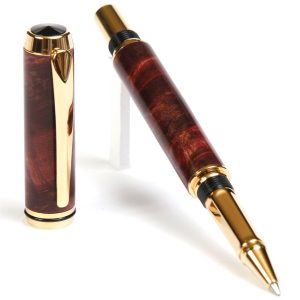 Baron Rollerball Pen - Red Maple Burl