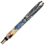 Baron Rollerball Pen - Blue Maple Burl - Image 3