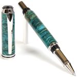 Baron Rollerball Pen - Turquoise Box Elder