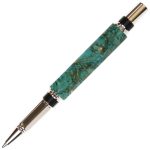 Baron Rollerball Pen - Turquoise Box Elder - Image 2